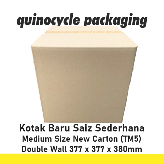 Medium Size New Carton Box TM5 (Double Wall) 377 x 377 x 380mm